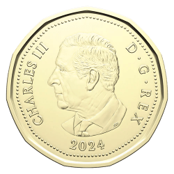 Alternative view of 2024 Canada Dollar 1 Loonie L M Montgomery Colorised UNC Canada Mint Coin Unique and Rare