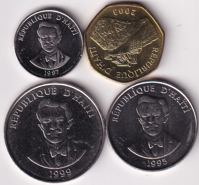 Haiti 1 5 20 50 Gourdes 4 Coins Set - Image 2