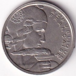 Alternative view of France 100 Francs 1955 Old Coin