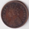 1/12 Anna 1887 Victoria Empress Old British India Coin - Image 2