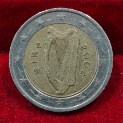 Ireland 2 Euros 2002 Rare Bimetallic Rare Coin #E-303