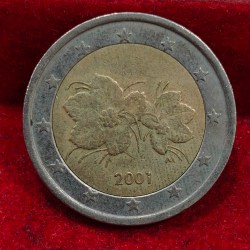 Finland 2 Euros 2001 Rare Bimetallic Commemorative issue Rare Coin #E-305