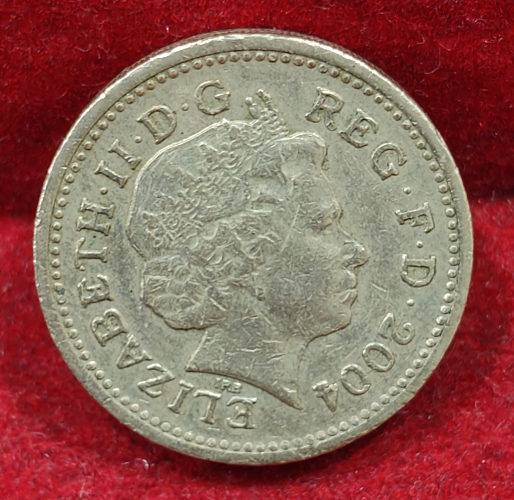 United Kingdom 1 Pound 2004 - Elizabeth II ; Forth Bridge Commemorative issue Rare Coin #E-308