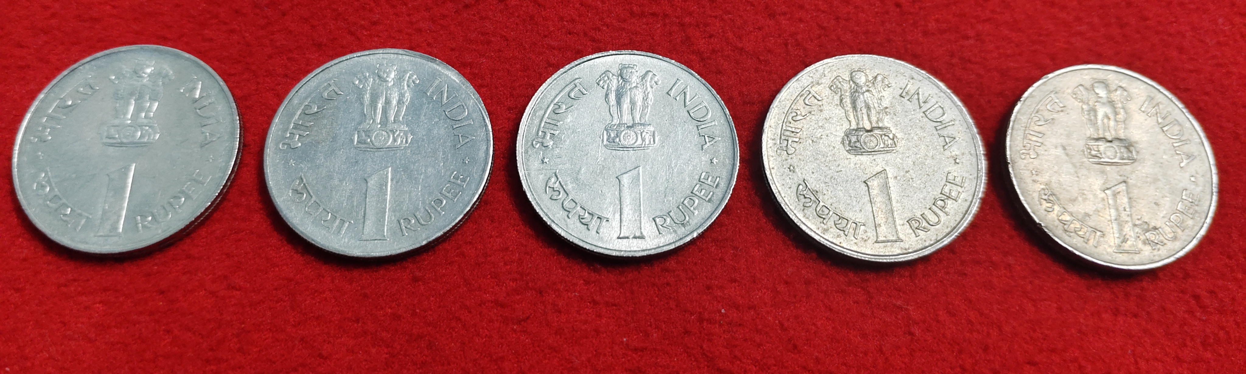 1 Rupee Jawaharlal Nehru 1889-1964 Year 1964 Two Coin Price 700