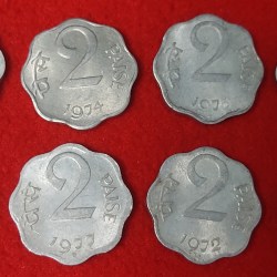 2 PAISA LOT OF 8 COIN PRICE