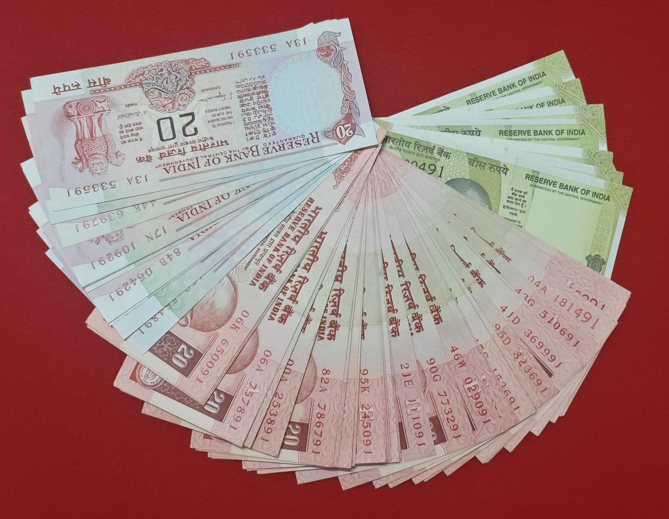 Rare 20 Rupee Signature Set E-1 to E-78 Note UNC Condition All Ending with Last Same Digit 91