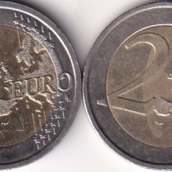 Alternative view of Belgium 2 Euro Rare Bimetallic Coin (Buyer Will Receive Randomly 1 Coin)#E-326