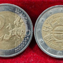 Germany 2 Euros 2012 - 10 Years of Euro Cash Rare Coin #E-316