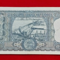 Alternative view of G-9 L.K. JHA 100 RUPEE NOTE SERIAL NO. 443742