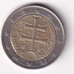 Slovakia 2 Euros (2009) Rare Bimetallic Coin#E-330