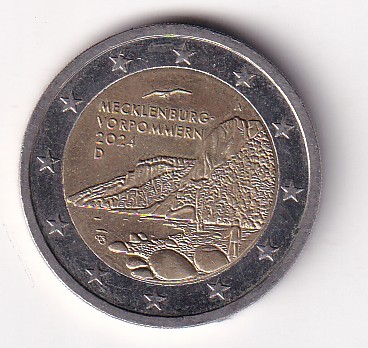 Germany 2 Euros (2024) Rare Bimetallic Commemorative Coin#E-343