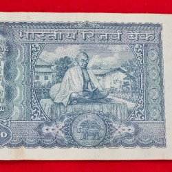 Alternative view of 100 RUPEE NOTE GANDHI ISSUE B.N. ADARKAR NOTE SERIAL NO. 284379 SKU DG7