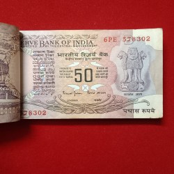 Alternative view of 50 Rs Rare Parliament Full Bundle Governor Bimal Jalan Reserve Bank of India 578301