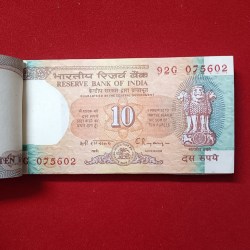 Alternative view of Ten Rs Rare Shalimar Full Bundle Governor C Rangarajan Reserve Bank of India 075601