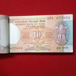 Alternative view of Ten Rs Rare Shalimar Full Bundle Governor C Rangarajan Reserve Bank of India 677601