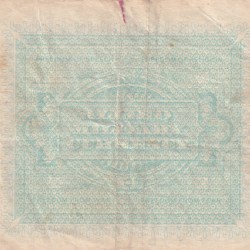 Alternative view of Italy 1 Lira (Allied Military Currency) 1943 Series Rare Note#B2