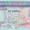 São Tomé and Príncipe 1000 Dobras (1993 ) Rare UNC Note #B2