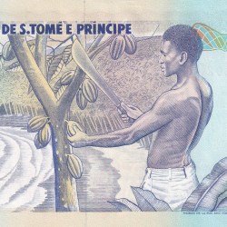 Alternative view of São Tomé and Príncipe 1000 Dobras (1993 ) Rare UNC Note #B2