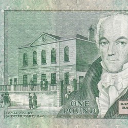 Guernsey 1 Pound Rare Note#B2