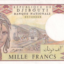 Djibouti 1000 Francs Rare Unc Note#B2