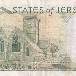 Alternative view of Jersey 1 Pound Rare Note#B2