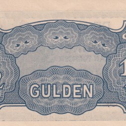 Alternative view of Netherlands Indies ½ Gulden Japanese Occupation Rare Unc Note#B2