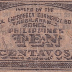 Alternative view of Philippines › Bohol, 10 Centavos (1942) Old Issue Rare Note #B2