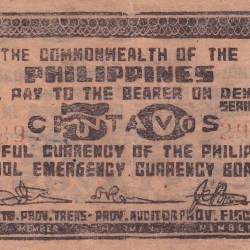 Philippines › Bohol, 50 Centavos (1942) Old Issue Rare Note #B2