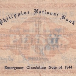 Alternative view of Philippines › Iloilo, 10 Pesos (1944) Old Issue Rare Note #B2