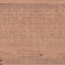Philippines Bohol, 1 Peso (1942) Old Issue Rare Note #B2