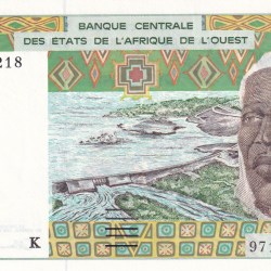 Western African States 500 Francs Rare UNC Note #B2
