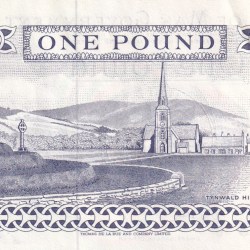 Alternative view of Isle of Man 1 Pound - Elizabeth II Rare UNC Note #B2