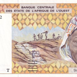 Western African States 1000 Francs Rare UNC Note #B2