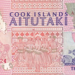 Cook Islands 3 Dollars Rare UNC Note #B2