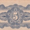 Philippines 5 Centavos (1942) Japanese Government Rare Polymer﻿ Note #B2 - Image 2