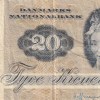 Denmark 20 Kroner Rare Note #B2