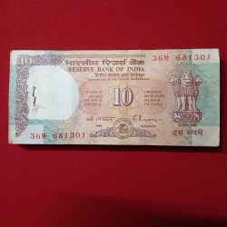 Ten Rs Shalimar Rare Full Bundle Governor C Rangarajan Reserve Bank of India 681301