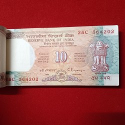 Alternative view of Ten Rs Shalimar Rare Full Bundle Governor C Rangarajan Reserve Bank of India 564201