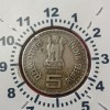 Five Rs Copper Nickel Rare Lokmanya Bal Gangadhar Tilak ki Coin Bombay Mint Republic of India sku 07 - Image 2
