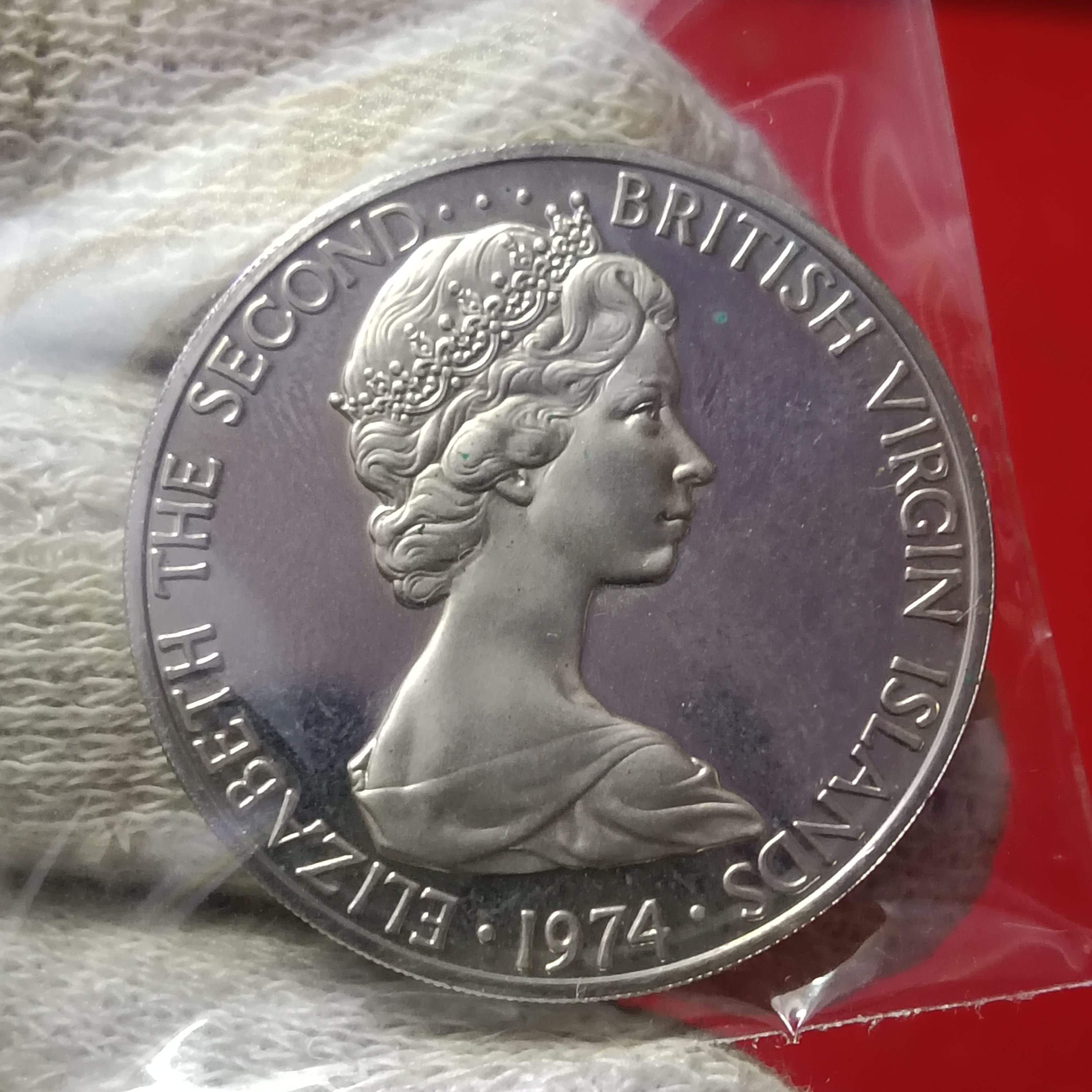 Elizabeth The Second Islands 50 Cents 1974 Year Proof Coin