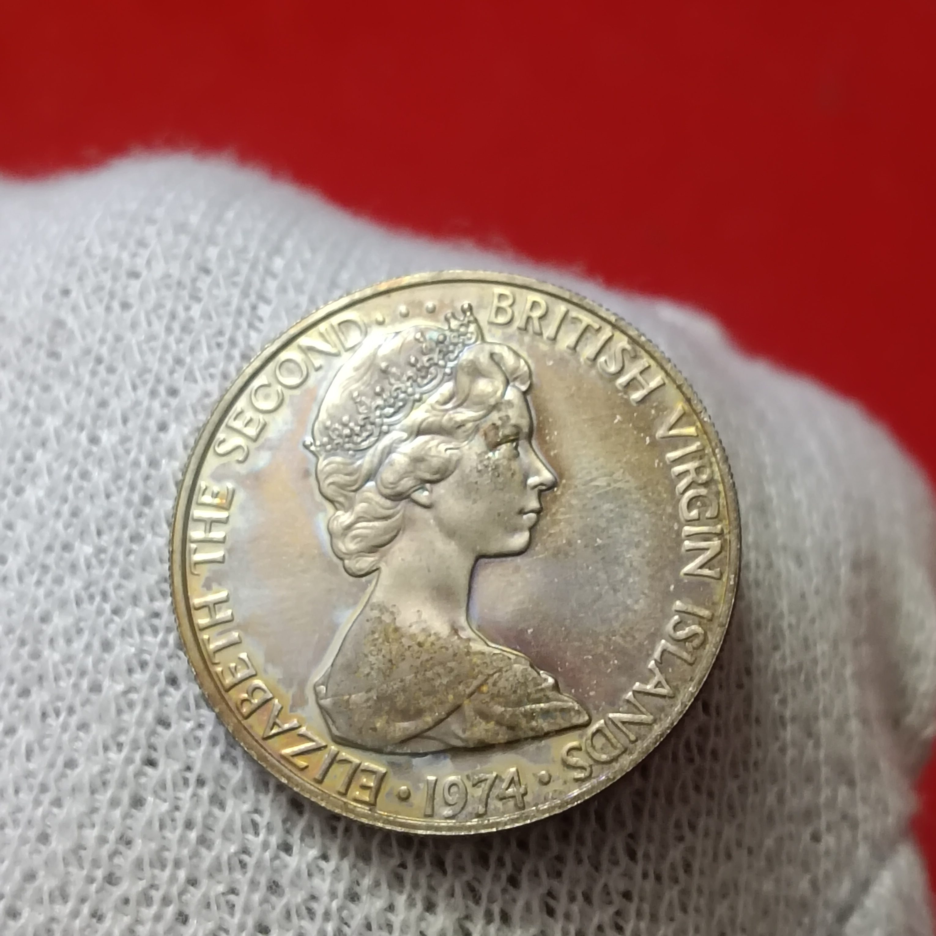 Elizabeth The Second Islands 25 Cents 1974 Proof Coin