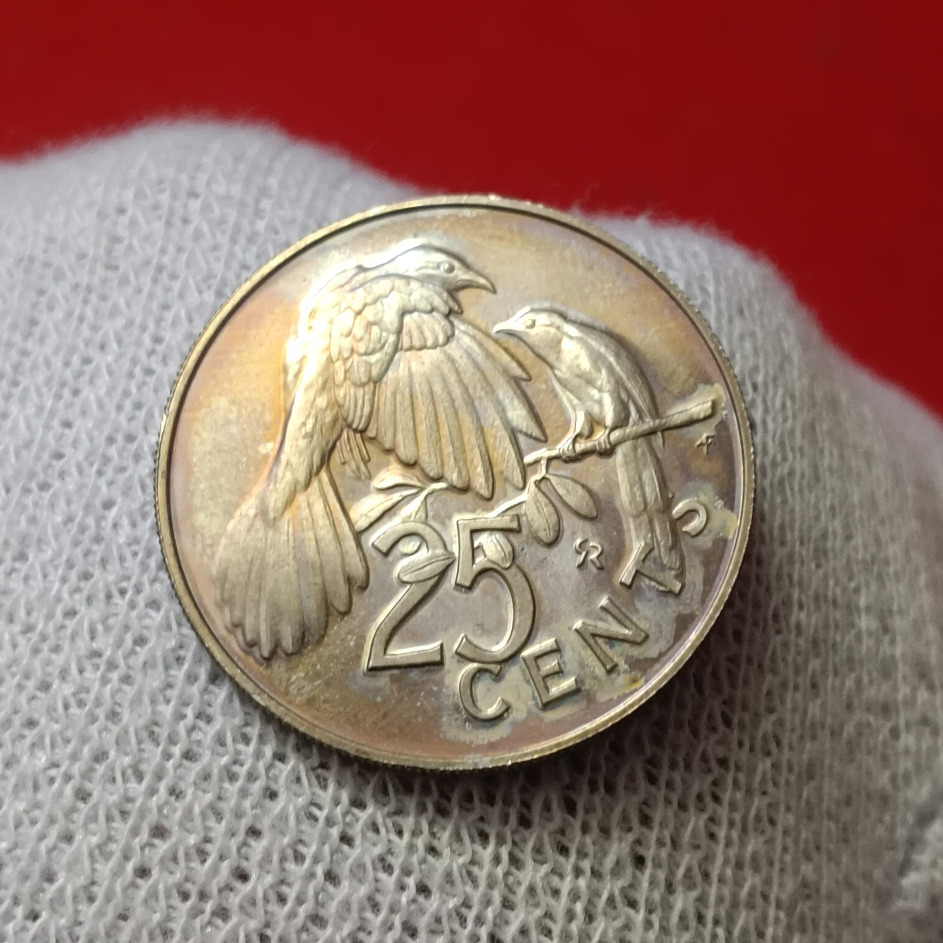 Elizabeth The Second Islands 25 Cents 1974 Proof Coin
