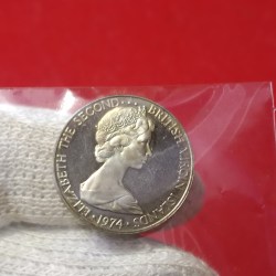 Elizabeth The Second Islands 10 Cents 1974 Proof Coin