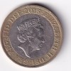 United Kingdom 2 Pounds 2015-Elizabeth II 5th portrait; Britannia Commemorative issue Rare Bimetallic Coin #E-378 - Image 2