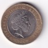 United Kingdom 2 Pounds 2009 - Elizabeth II 4th portrait; Robert Burns Commemorative issue Rare Bimetallic Coin #E-379 - Image 2