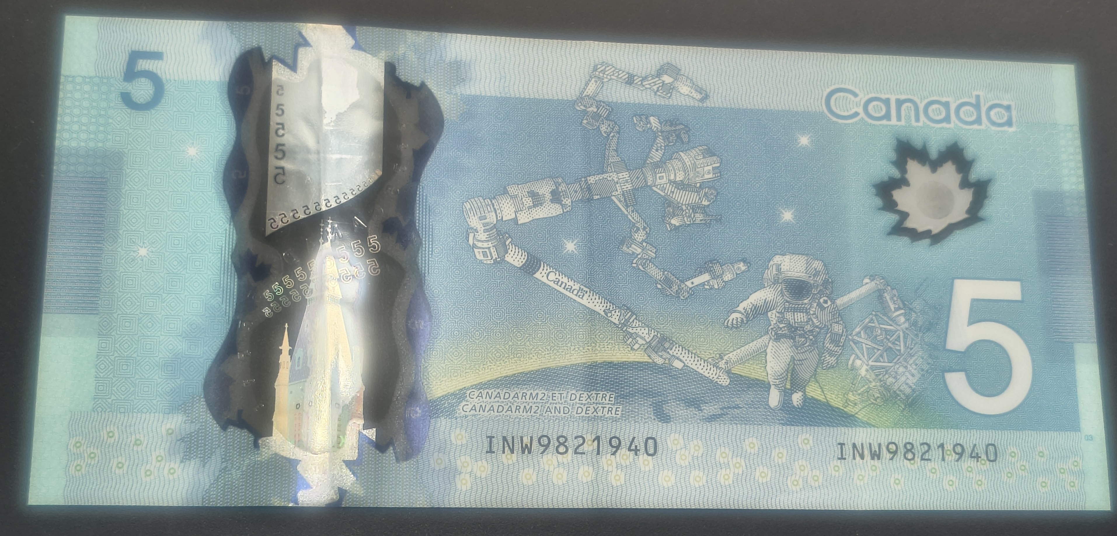 Canada 5 Dollar Rare Polymer Note #B2
