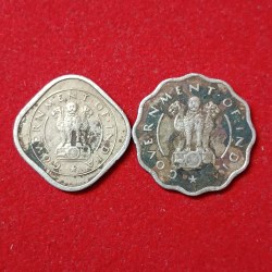 Alternative view of Half Anna 1950 Calcutta Mint or One Anna 1954 Bombay Mint Republic of India