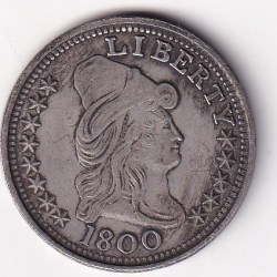 United States 1 Dollar "Draped Bust Dollar" (1800) Rare Token Coin#E-396