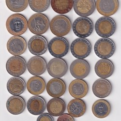 32 Different Bimetallic Rare (32 Coins Set) # I-500