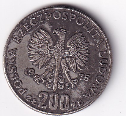 Poland 200 Zlotys (1975) Victory Over Fascism Rare Fantasy Tokan # #E-388